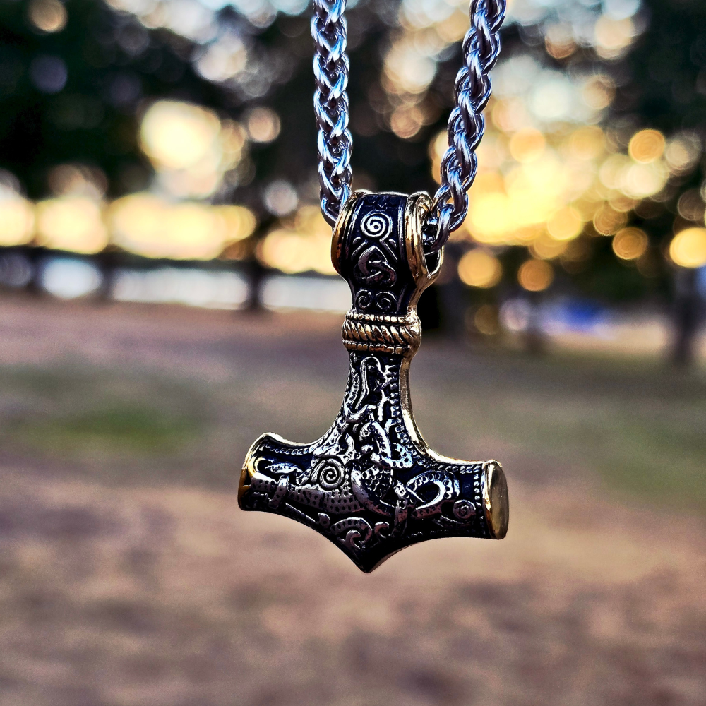 Necklace Mjölnir Asgard-Knot - Dual Tone