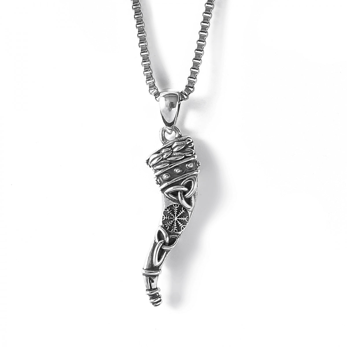 Necklace Viking Horn - Sterling Silver