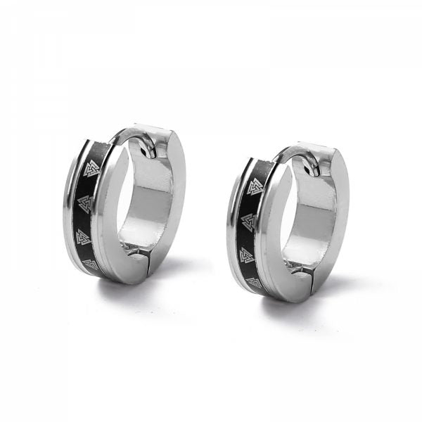 Valknut Hoop Örhängen – 304 Rostfritt Stål