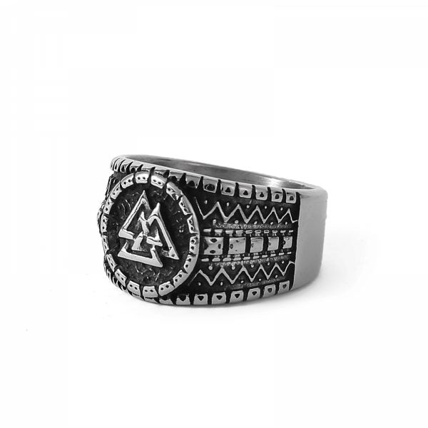 Vikingring Valknut Antik