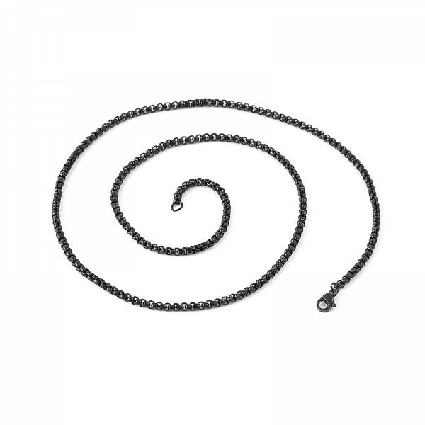 Boxchain 1,5mm Halsband - Svart
