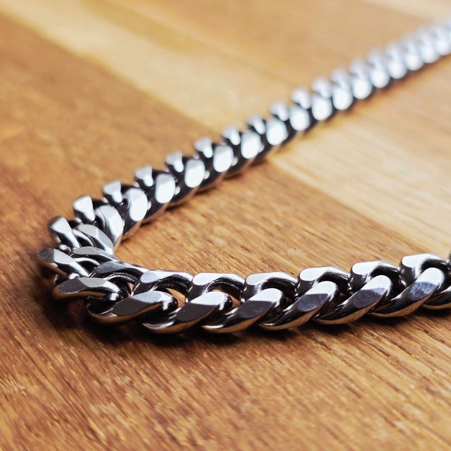 Curbchain 9mm Halsband Rostfritt stål