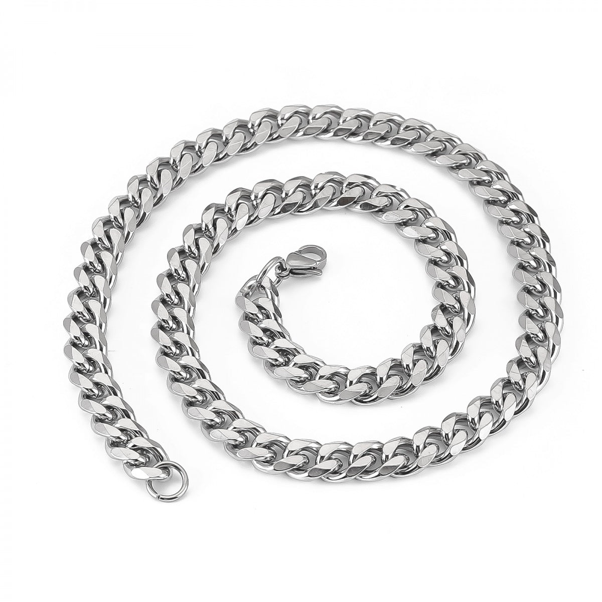 Curbchain 10,5mm Halsband Rostfritt Stål