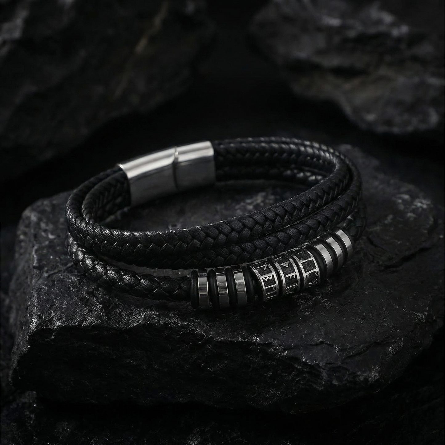 Armband Silver Runor - Trippelrad