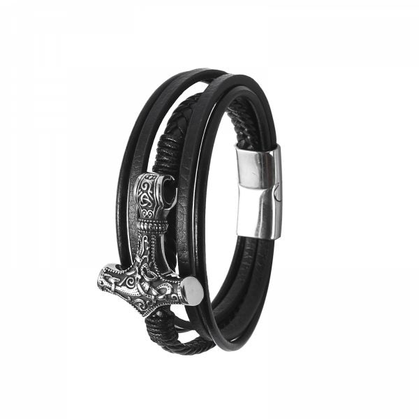 Bracelett Leather Mjönir Fimm