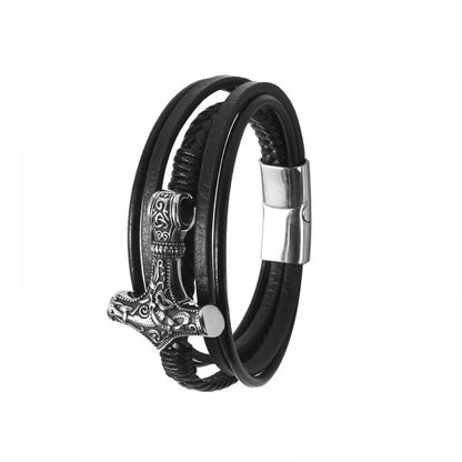 Bracelett Leather Mjönir Fimm