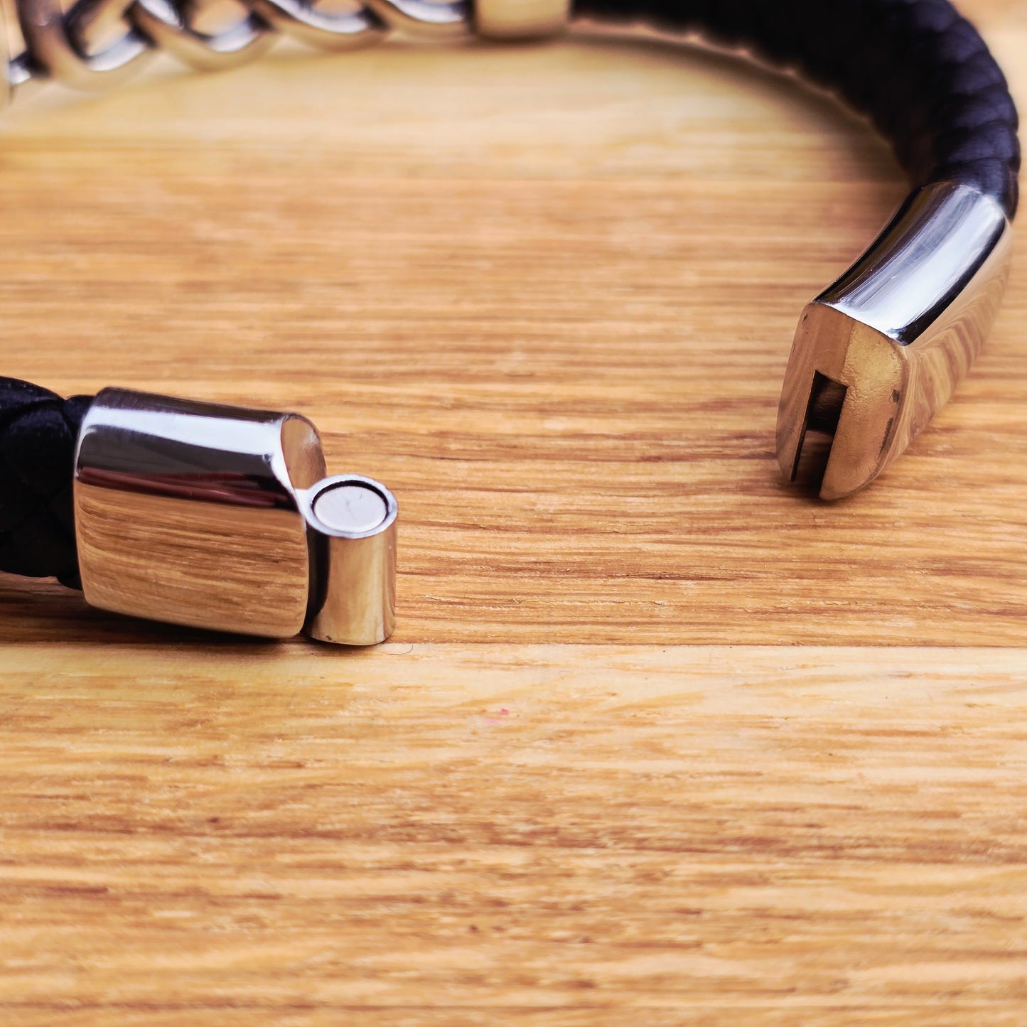 Armband Massiv Knut - Läder