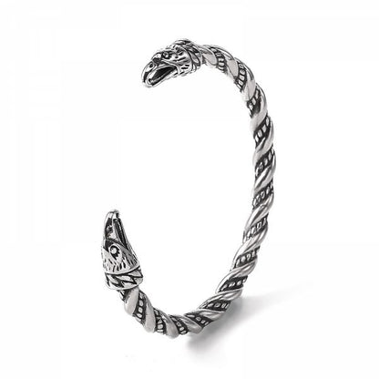 Raven Bangle Twisted - Silver