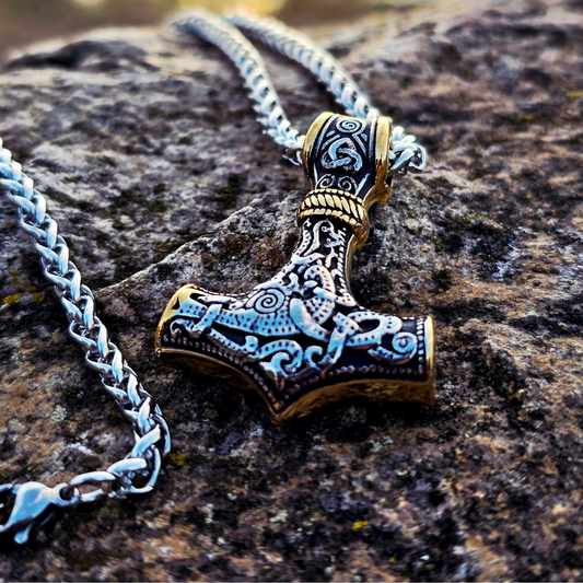 Halsband Mjölnir Asgard-Knot - Dual Tone