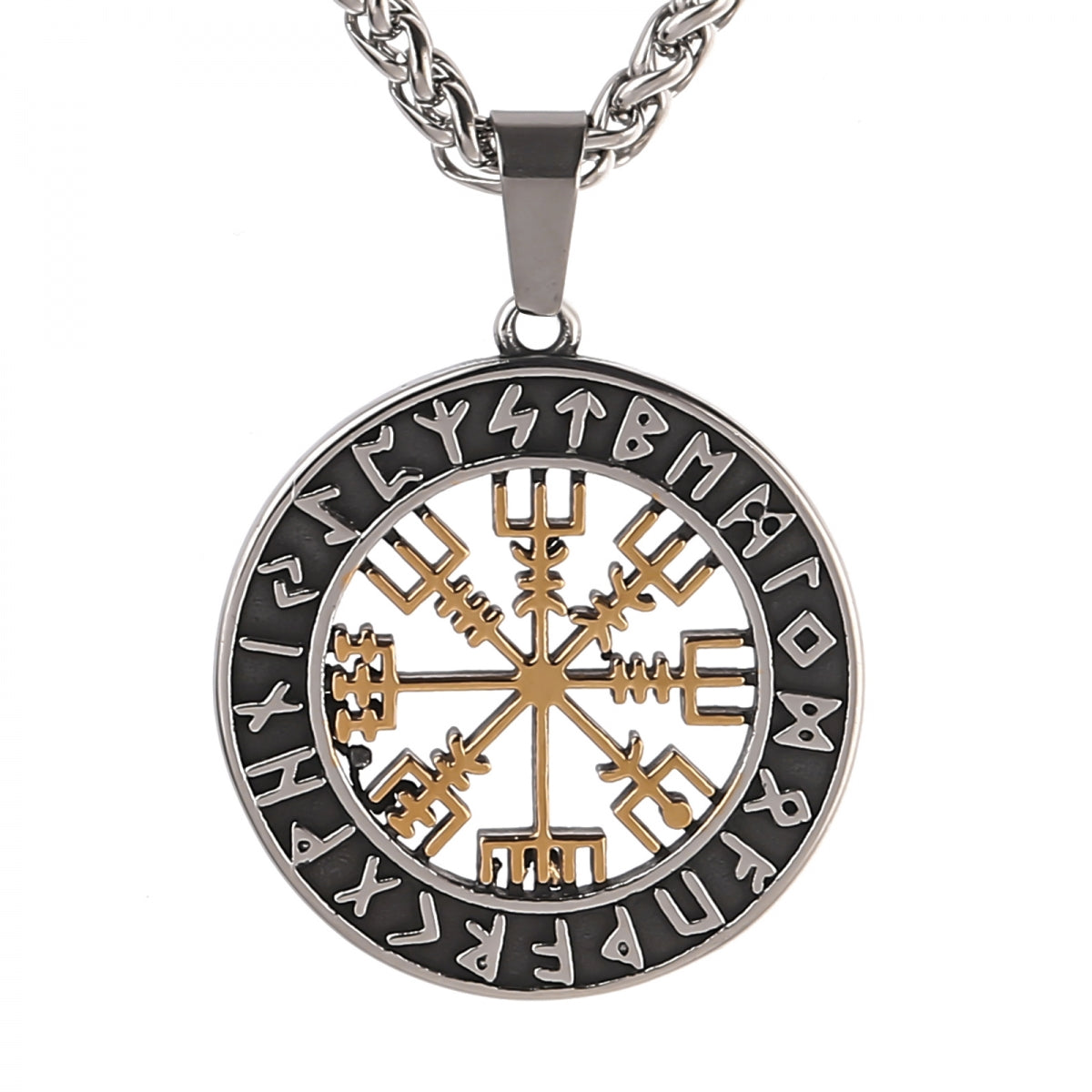 Halsband Runkompass Vegvisir - Dubbelfärgad