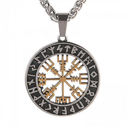 Halsband Runkompass Vegvisir - Dubbelfärgad