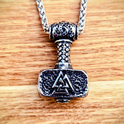 Halsband Mjölnir Classic - Silver
