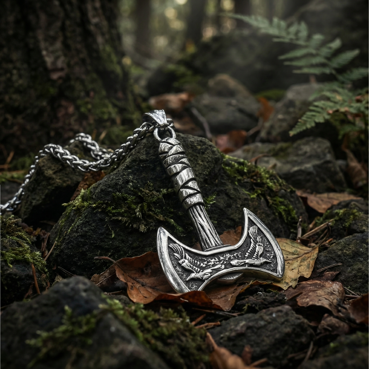 Halsband Viking Korp Yxa - Silver