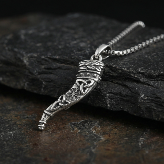 Necklace Viking Horn - Sterling Silver