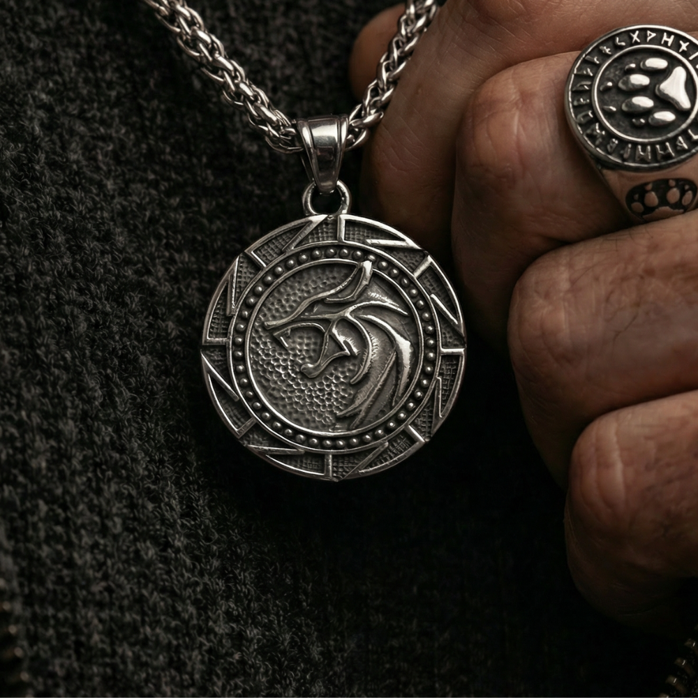 Halsband Fenrir, Ödets Varg - Silver