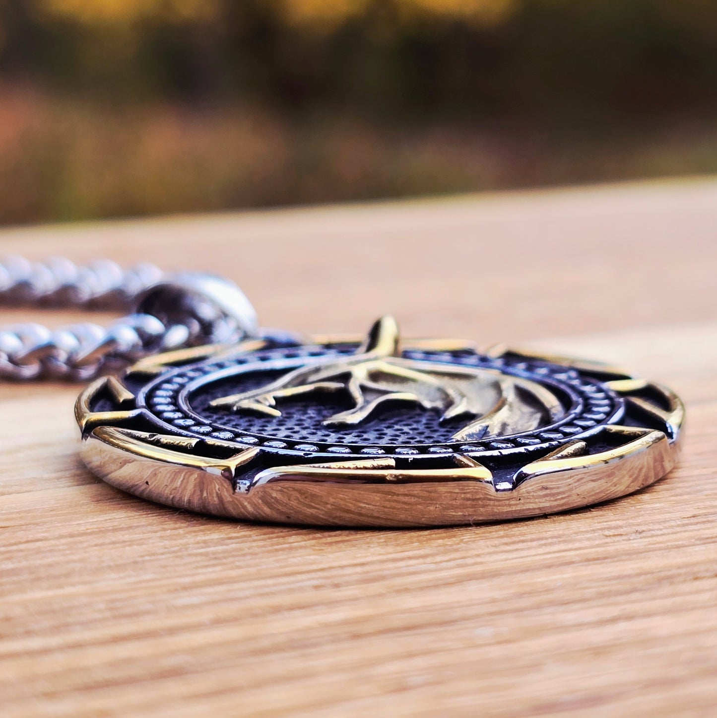 Halsband Fenrir Ödets Varg - Dubbel Ton