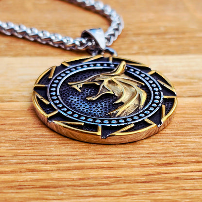 Halsband Fenrir Ödets Varg - Dubbel Ton