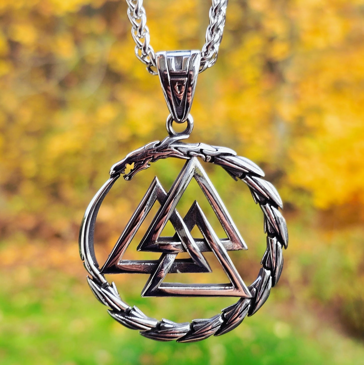 Halsband Valknut Nidhöggr XXL