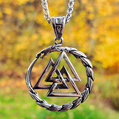 Halsband Valknut Nidhöggr XXL
