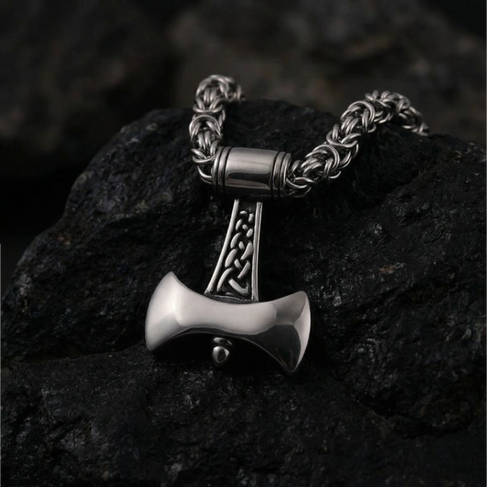 Kunglig kedja halsband Mjölner Sleek