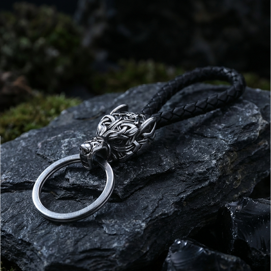 Nyckelring Freki – Asgardknut (Silver)