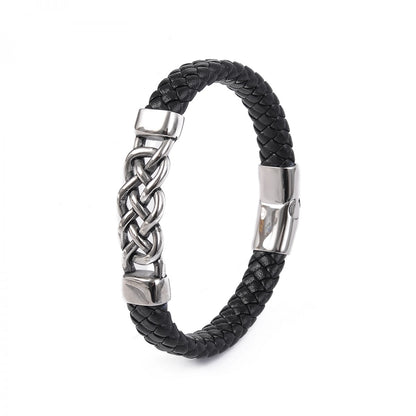 Armband Massiv Knut - Läder