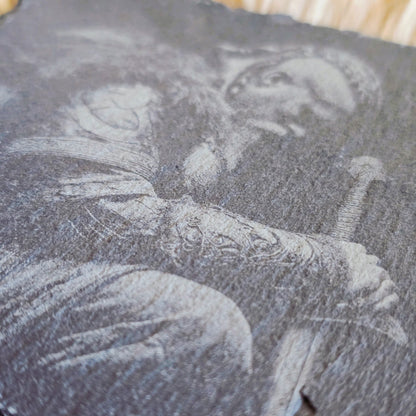 Skifferunderlägg 10x10cm – Viking 2