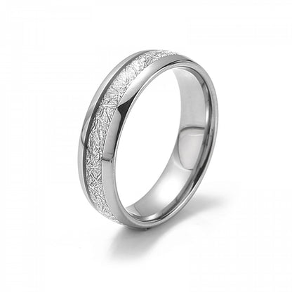 Volframring Bright Frost - Rent Silver 6mm